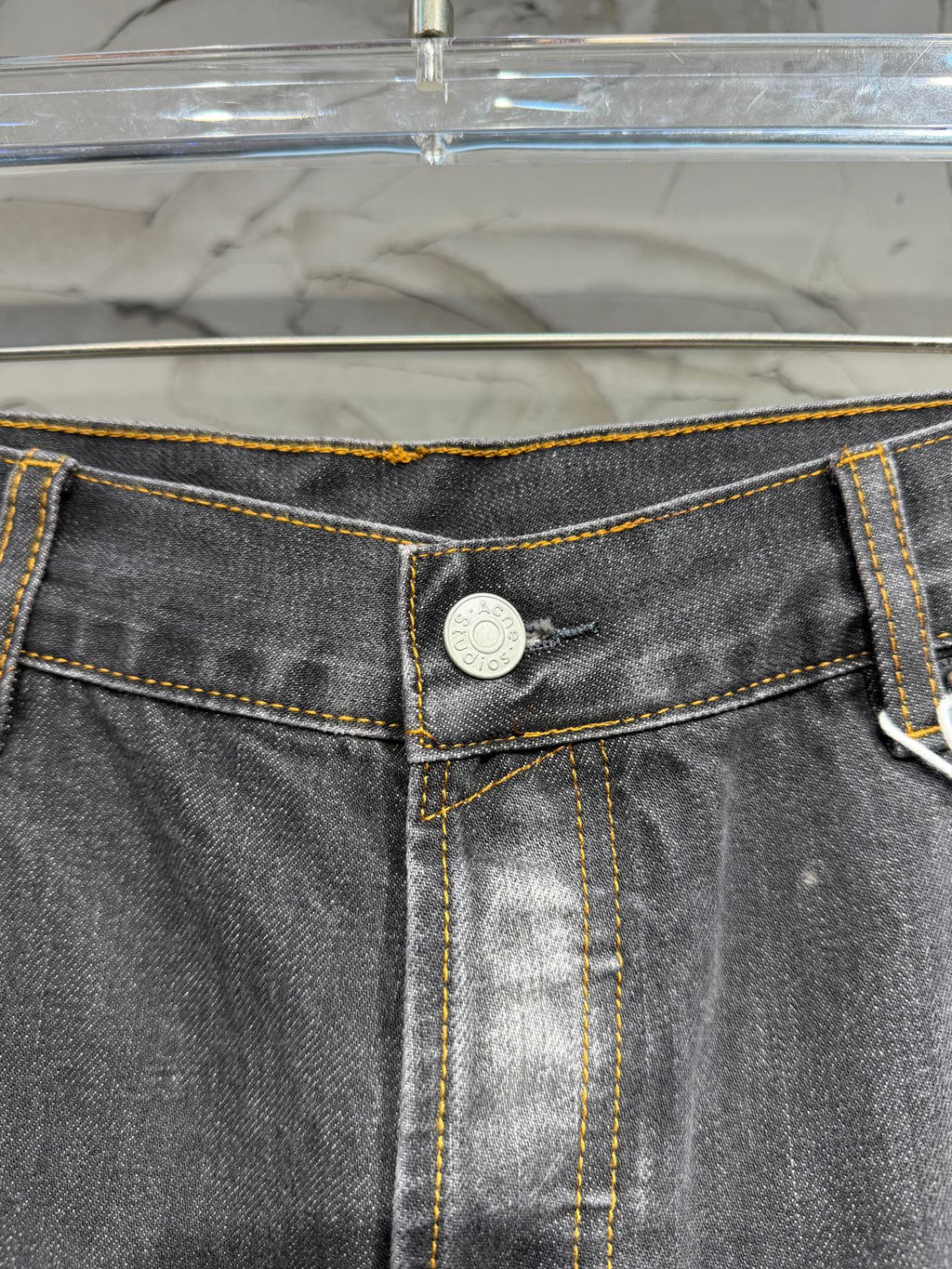 Longline Raw Denim Shorts – Washed Indigo