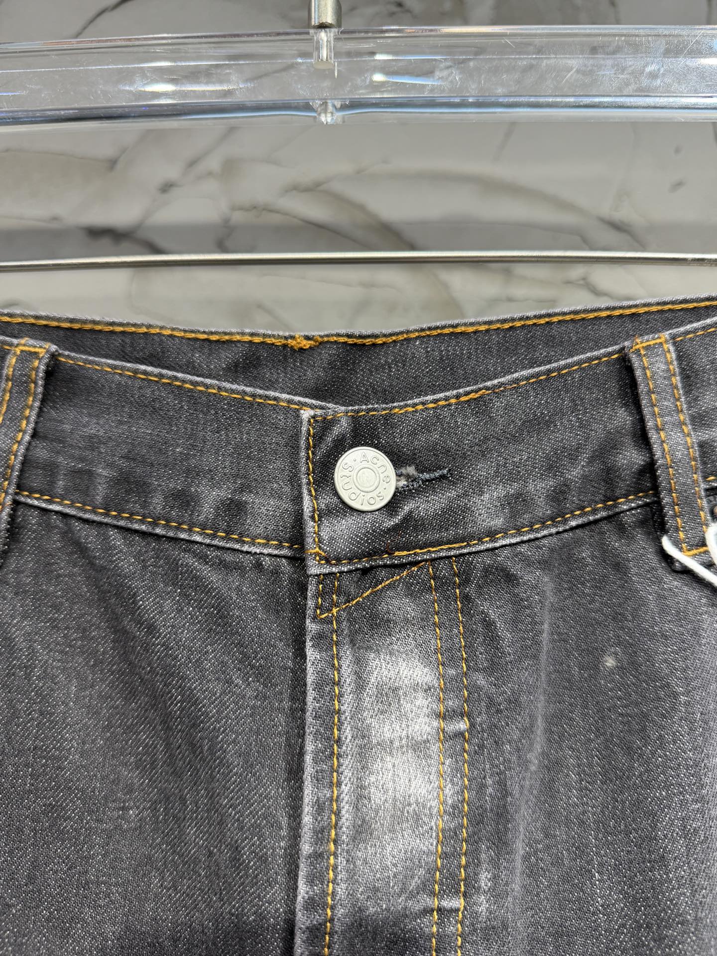 Longline Raw Denim Shorts – Washed Indigo