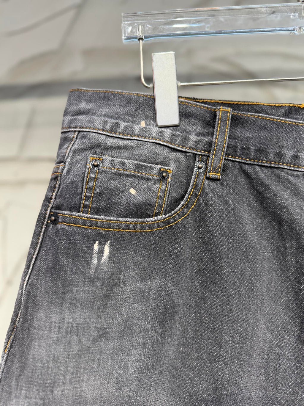 Longline Raw Denim Shorts – Washed Indigo